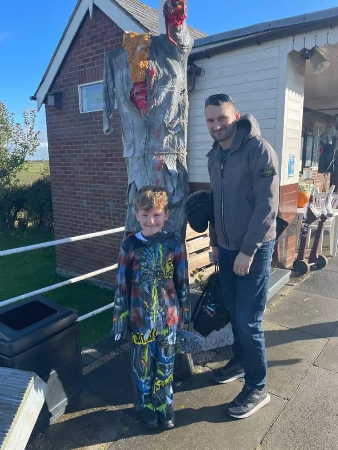 A family enjoying the Halloween Spooktacular
